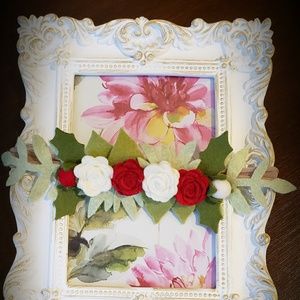 Handmade Christmas felt floral headband